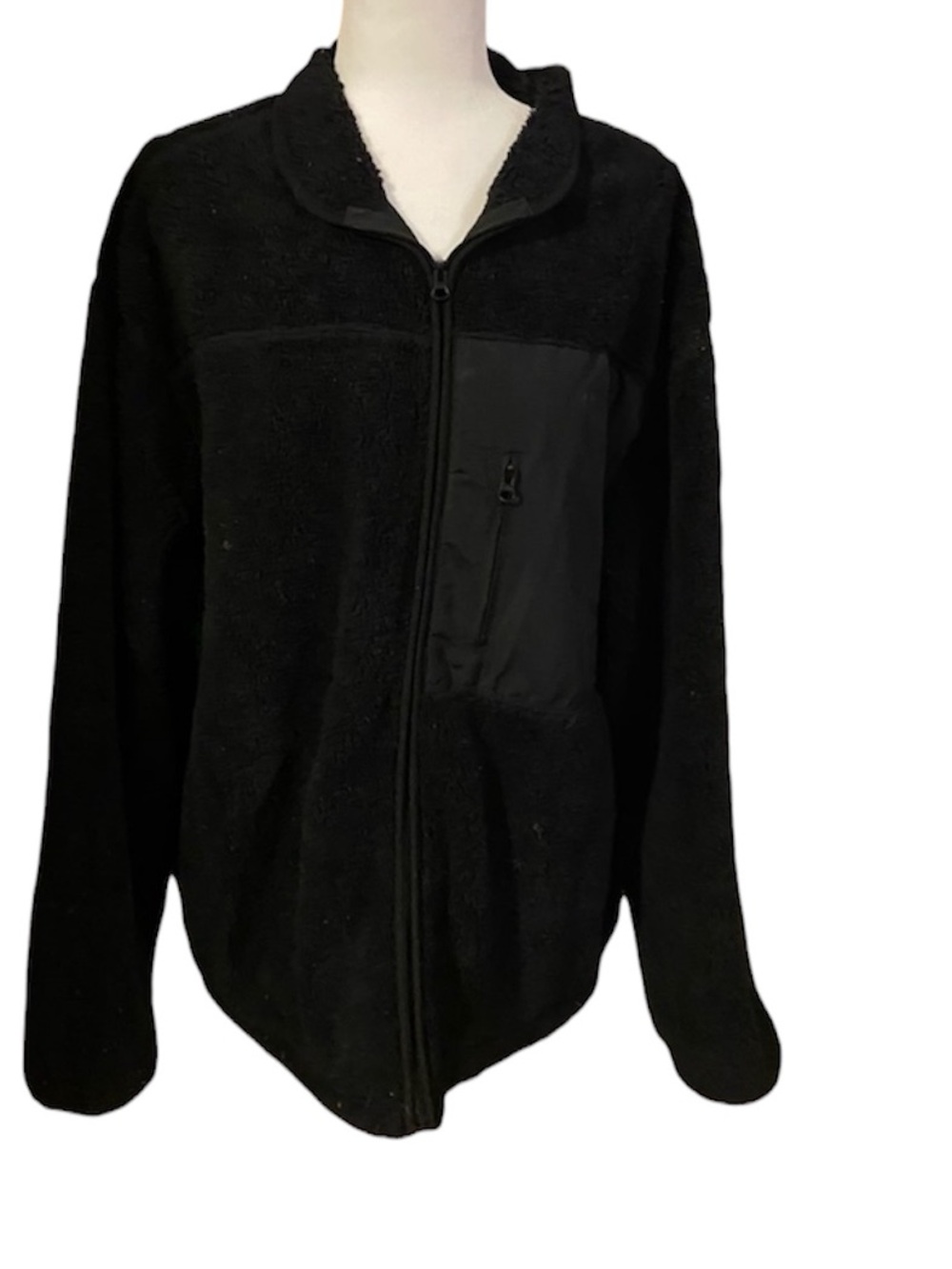 Faded Glory Black Fleece Jacket